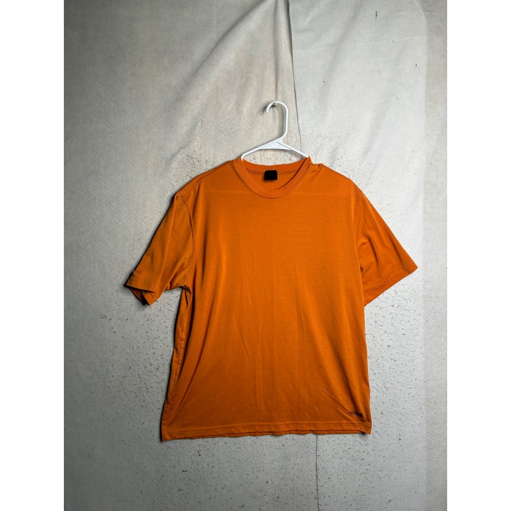REI Recreational Equipment Inc Mens Orange Short Sleeve T-Shirt Crew Neck Large